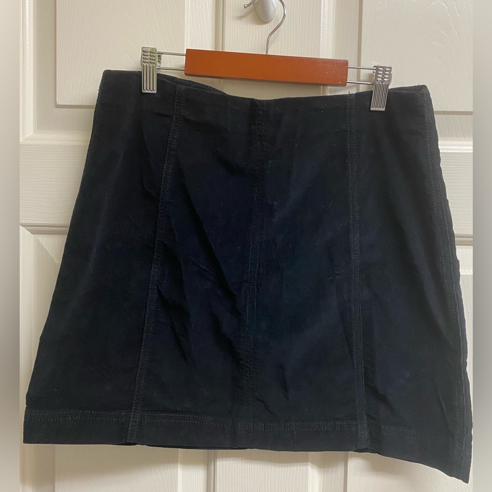Free People Black Mini Skirt